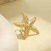 Multipurpose Ocean Themed Starfish Adjustable Rings Jewelry Accessory for Nature Loving Women and Beach Enthusiasts