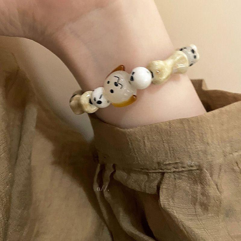 New Cute Puppy Bracelet New Chinese Style Woven Adjustable Carrying Strap Design Sense Girlfriends Couple Hand Jewelry Bracelet