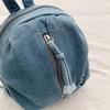 Denim Backpack Lightweight Casual Women Outdoor Sports Mini Backpack