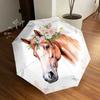 1pc Horse Floral Themed High-quality Umbrella,Automatic Opening and Closing Umbrella,Multi-functional Umbrella G0811320