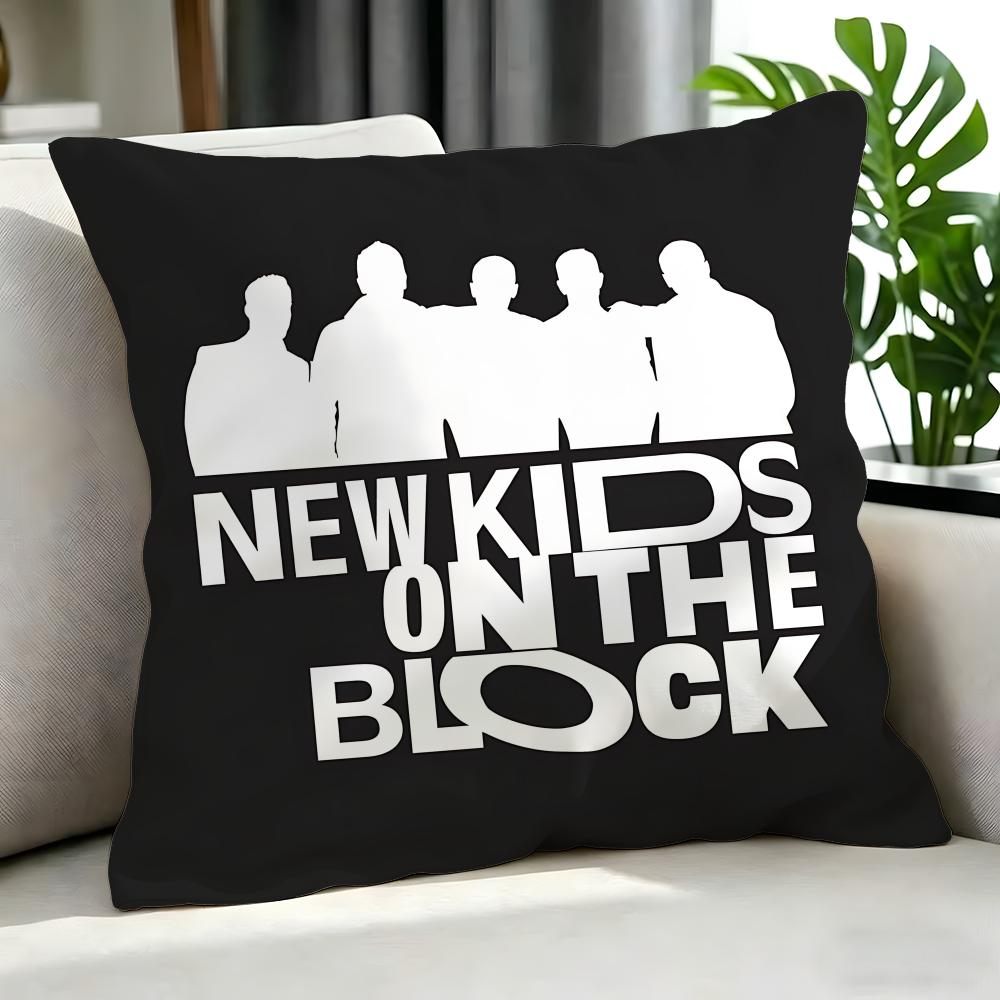 Pop New Kids On The Block Cushion Cover Cushion Cover Set 4Pcs 50X50 45X45 40X40 Pillowcase Decorative Sofa Home Decor