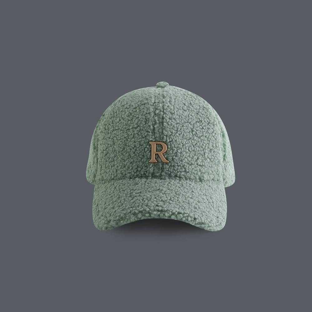 Baseball Cap Winter Hat For Women Men Unisex Letter Metal Logo Imitation Cashmere Keep Warm Simple Casual Winter Caps New Velvet
