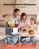 Slushie Machine, 4L/135oz x 2 Tank Slushy Machine for Home, No Ice Needed Frozen Drink Maker, Margarita Maker with Self-Cleaning, for Frozen