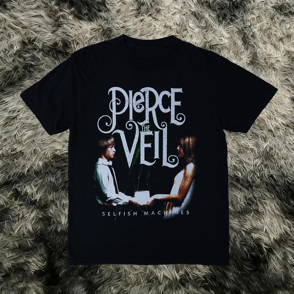 Maglietta Vintage Pierce The Veil Merchandising Concerto Rock Maglietta Grafica Vintage Abbigliamento Musica Metal Alternativa Maglietta Unisex Regalo per Fan Magliette