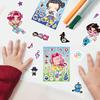 8PCS/PACK K-pop Demon Hunter Sticker Set, DIY Make a Face Puzzle Sticker, Waterproof Vinyl Decals for Notebook Phone Laptop Skateboard