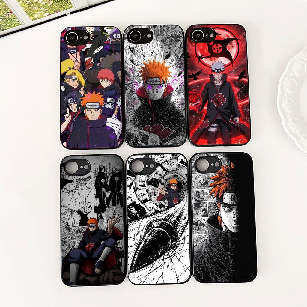 Phone Cover for Apple iPhone 16 14 15 Plus 11 Pro Max 16E ProMax + 16Plus 15+ 14+ Soft Case Pain Itachi Uchiha Narutos Akatsuki