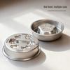 Stainless Steel Non-Slip Slow Feeder Bowl for Small Dogs and Cats