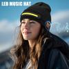 Unisex Musical Hat for Teens Girls Boys Flashlight Cap Knitted Winter Hat with Lights Sports Costume Props Skull Cap