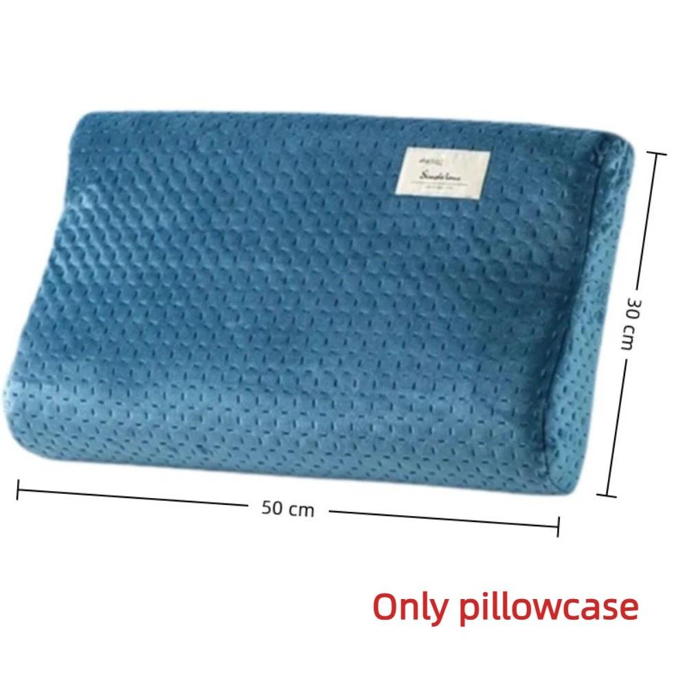 High-Grade 50*30cm Cotton Pillowcase Soft Pure Color Pillow Protector Cover Memory Foam Pillowslip Home Bedding Set