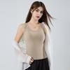 Women Sleeveless Camisole Top Wide Strap Tank Top with Built-in Padded Bra Summer Casual