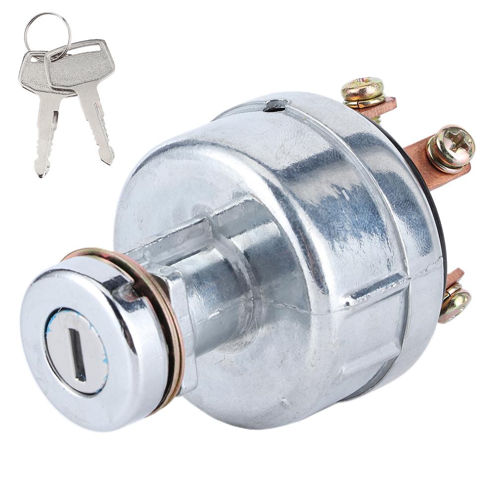 Ignition Switch with 6 Terminal Wire Digger Tractor Mower 2 Keys Fit for Kobelco SK200‑3  SK200‑5  SK120‑5