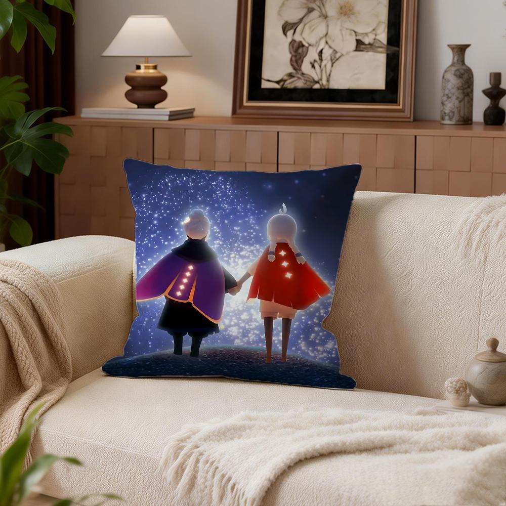 

Fantasy Sky Children of the Light Cushion Cover Cushion Cover Set 4Pcs 50x50 45x45 40x40 Pillowcase Decorative Sofa Home Decor 30X30cm