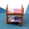 Doll House Simulation Mini Bedroom Double Bed Bunk Bed Accessories Mini Food Play House Furniture Children'S Toys