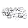 Button Maker Supplies 200 Sets 0.98 In / 25 Mm Pin Back Button Parts, with Metal Backs, Metal Shells, Clear Mylar Films, and Blank Circle Papers, for