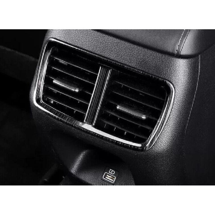 For Hyundai Sonata 2020-2023 Black Titanium Rear Armrest Air Outlet Vent Frame