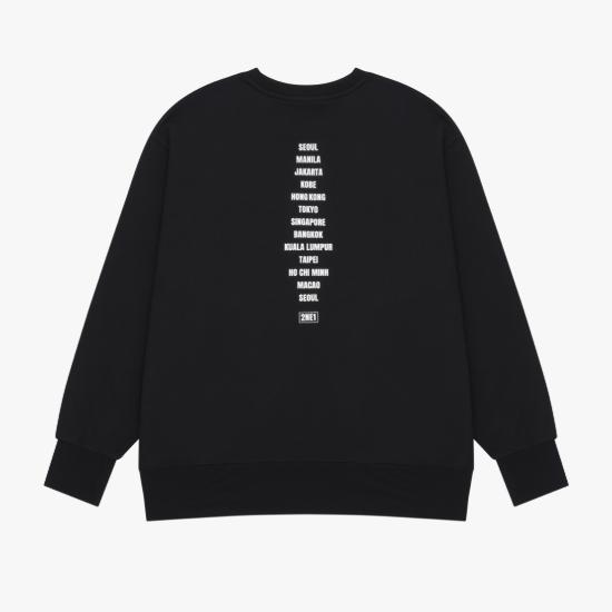 Koncert 2NE1 2025 VÍTEJTE ZPĚT Přídavek v Soulu Mikina s reliéfním potiskem