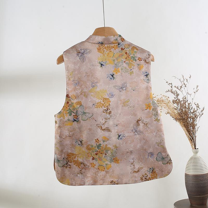 2025 Vest Jacquard Fashion Top Women's Spring Temperament Versatile Improved Button Top