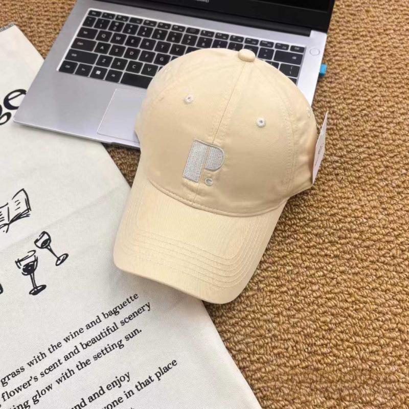 English Embroidery P Letter Baseball Cap Spring And Summer New Male And Female Couples Casual Cap Sun Hat