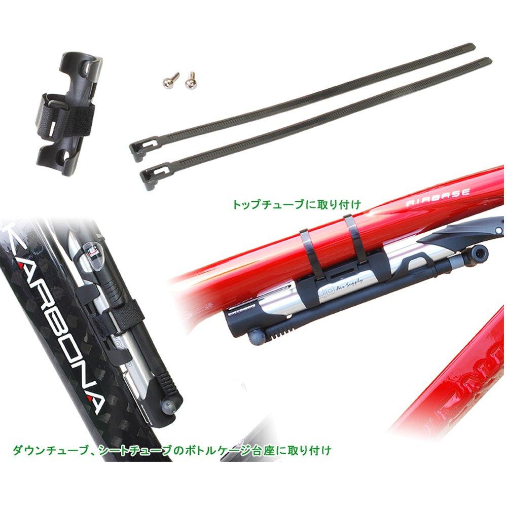 GIYO Tragbare Mikro-Standpumpe Silber Manometer Kompatibel mit Französischen und Amerikanischen Ventilen [GM-71] IN-LINE