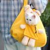 Faltbare Tragetasche für Haustiere mit Belüftungsloch, tragbare Hundekatze-Transporttasche für Welpen Kätzchen Kleintier, Outdoor Camping Wandern