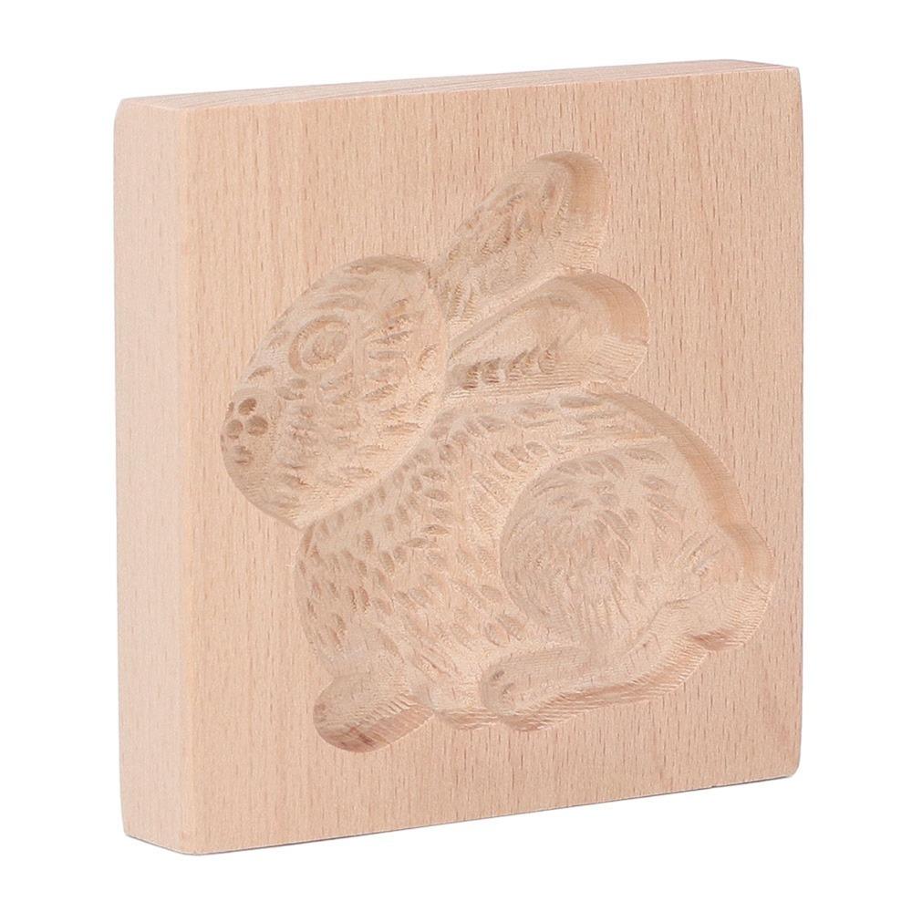 Natural Beech Wood Cookie Cutter Smooth Surface Biscuit Mould Baking Stamp Christmas Baking