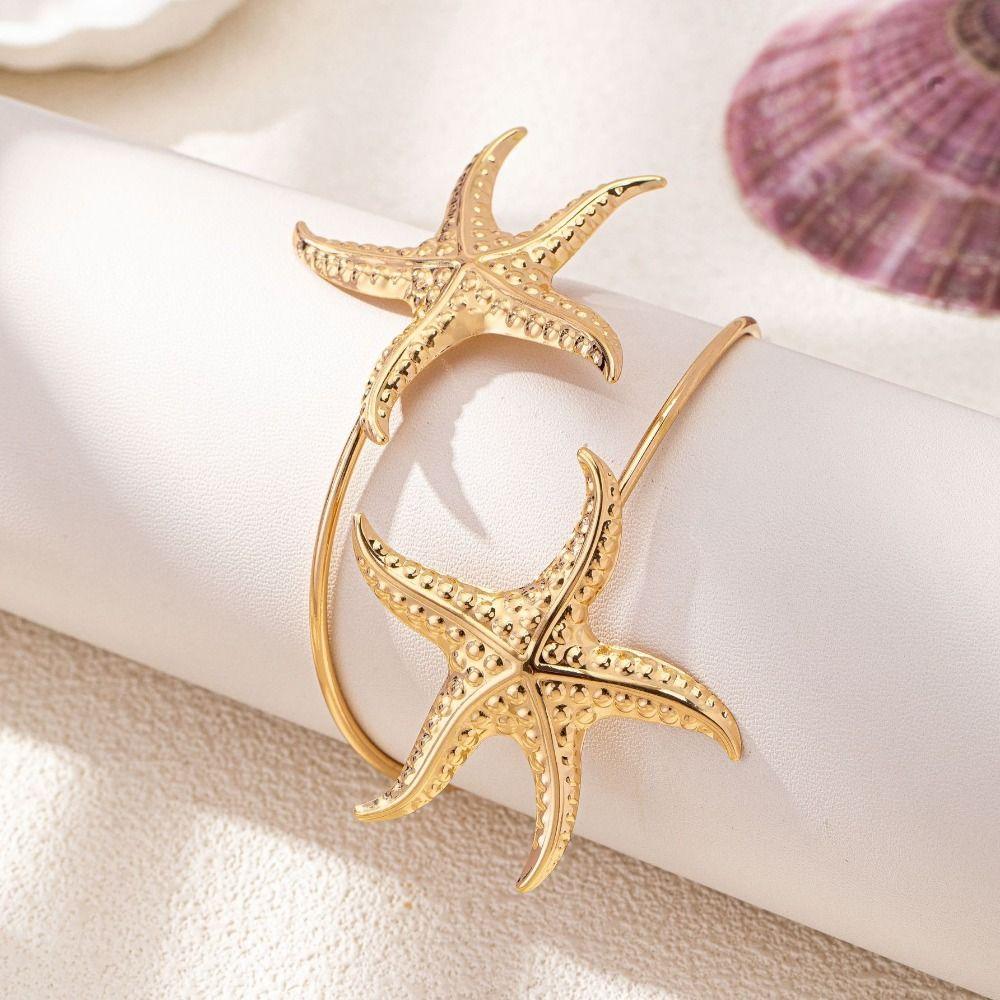 Gold Color Opening Arm Bracelet Multi Style Flower Bracelet Stylish Armband  Bridal Wear