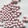Perline in Ceramica Dipinta Tulipano e Farfalla Rosa Retrò per Braccialetti e Collane Fai da Te