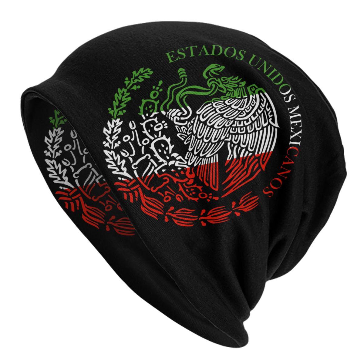 

Mexico Aztec Calendar Mexican Flag Bonnet Hats Cool Knit Hat For Women Unisex Autumn Winter Warm Skullies Beanies Caps Beanies Cap
