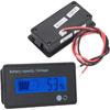 LCD Digital Battery Capacity Monitor with Flashing Alarm, 12-84V Voltage Meter Monitor/Battery Capacity Tester for - Battery, Lithium Battery,