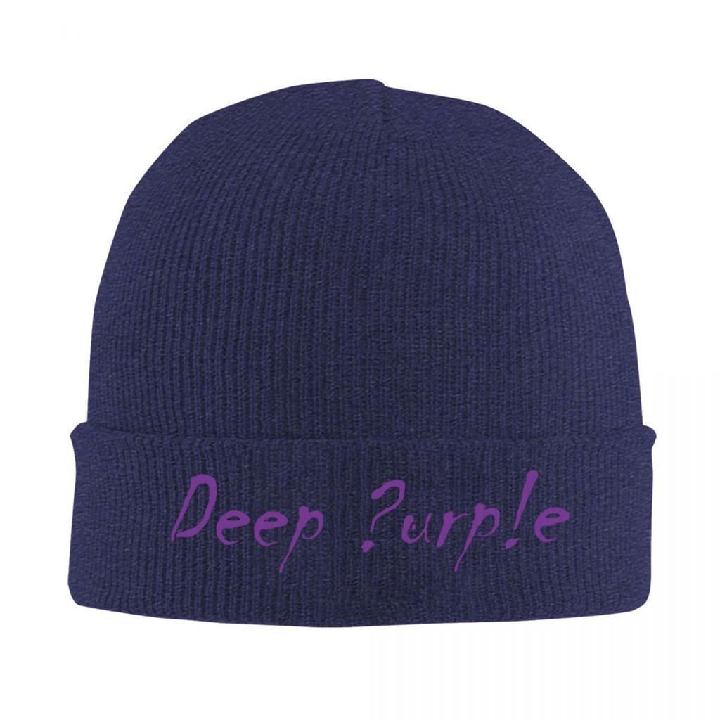 New Deep Purple Knitted Caps Womens Unisexs Beanie Autumn Winter Hat Band Hip Hop Caps