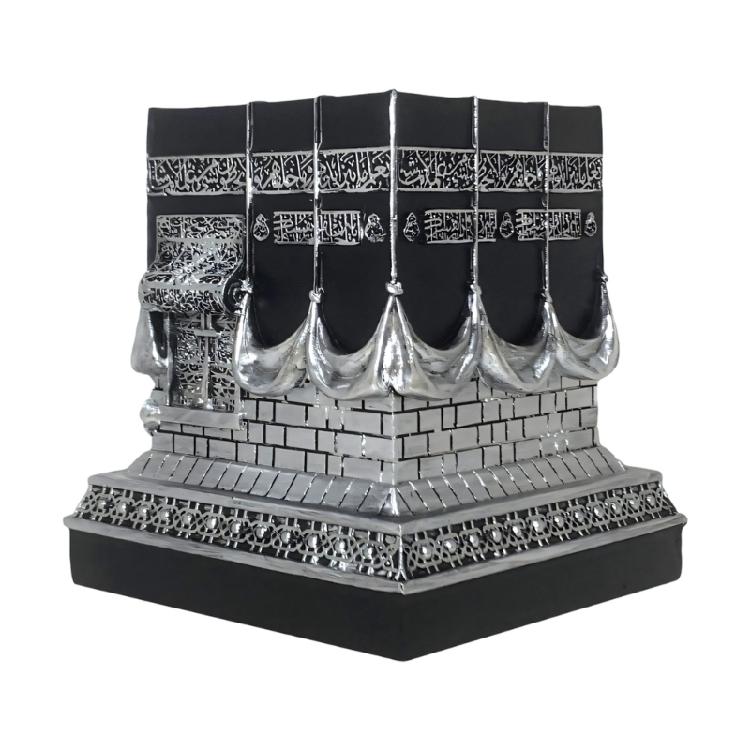 

Kaba Replicas Model Showpiece Bookend Islamic Turkish Home Table Decorations Eid Gift Decorative Ornament серебряный