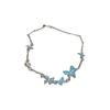 Blue Butterfly Moonstone Necklace - Women's Elegant, Trendy Choker