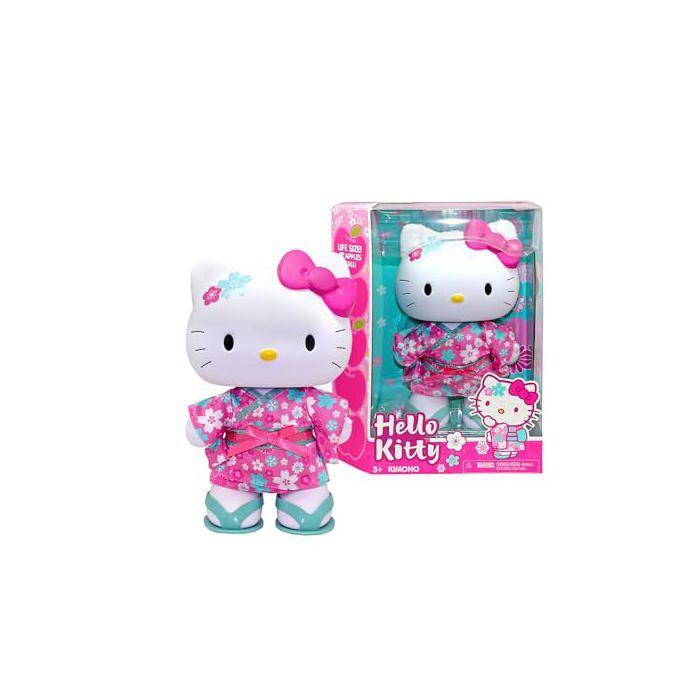 Poupée articulée Hello Kitty - Hello Kitty - 32 cm - 5 points d'articulation - Kimono traditionnel - Sandales amovibles