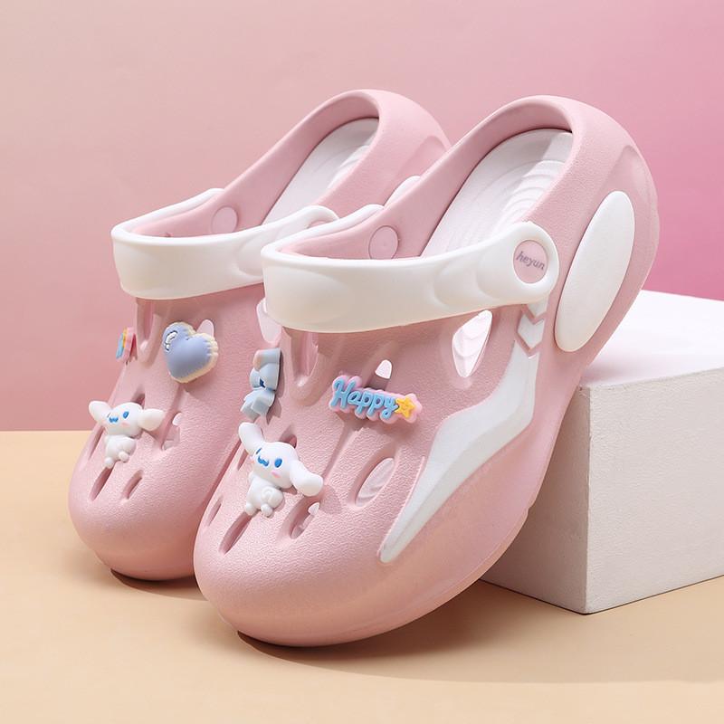 Colorful Girls Summer Clogs Lightweight Breathable Nonslip Outdoor Beach Footwear