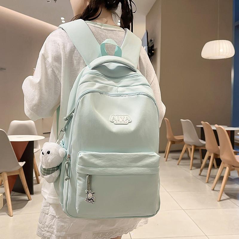 Simple Campus Casual Backpack With Lightweight Design For Travel Or Use Daily