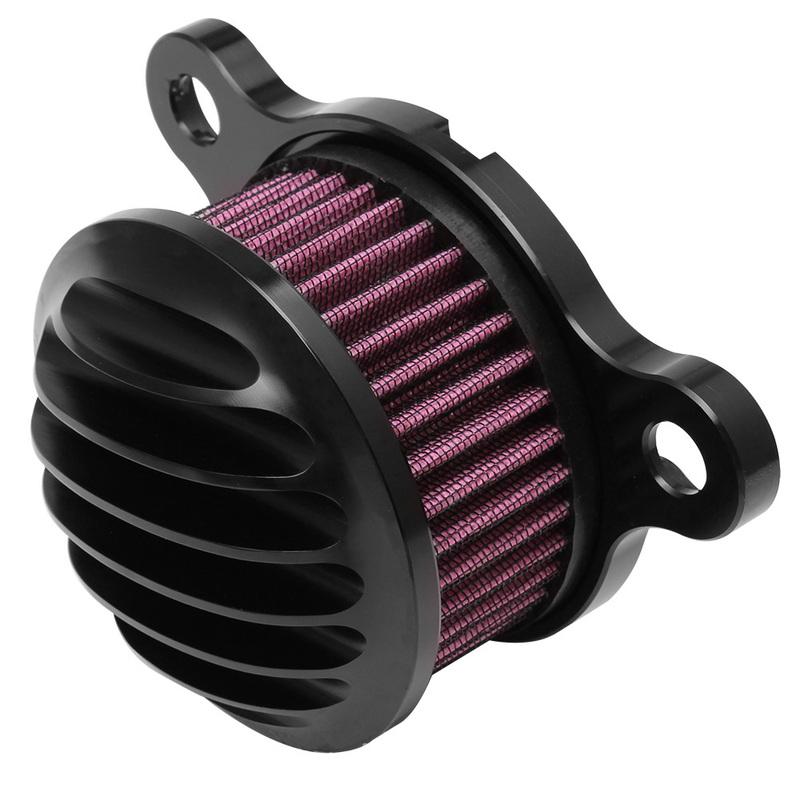 

Motorcycle Black Air Cleaner System Intake Filter For Harley Sportster Iron XL883 Low XL883L XL1200 48 72 2004 -2016