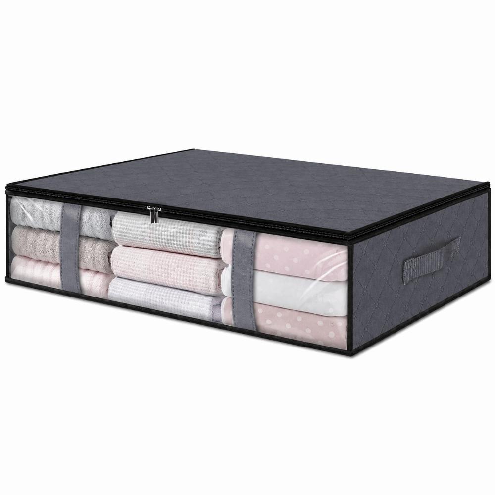 Space-Saving Under Bed Storage Containers Durable Fabric Shoe Storage Organizers For Home Storage