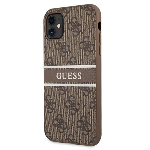 Guess Guhcn614Gdbr Iphone 11 / Xr 6,1Brązowy/Brown Hardcase 4G Stripe