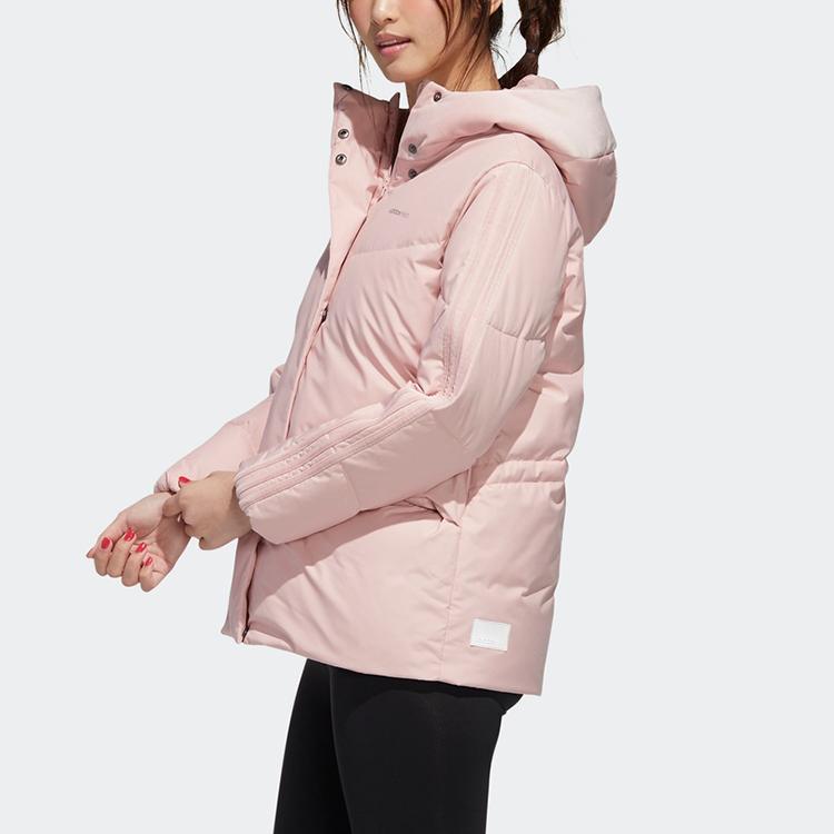 Adidas Neo W Strt Dwn Puff Warm Sports Hooded Down Jacket Women Jacket Vibrant-Pink GJ8799