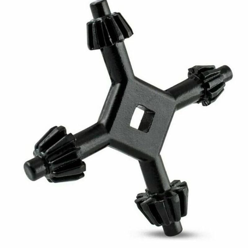 4 In 1 Multi-function Universal Chuck Key Drill Drilling Holder Spanner Ratchet Socket Ring Combination Grip Star Wrench