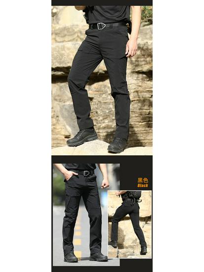 Męskie spodnie taktyczne szybkoschnące Angken - Ultracienkie, oddychające spodnie bojowe z wieloma kieszeniami na wiosnę/lato.