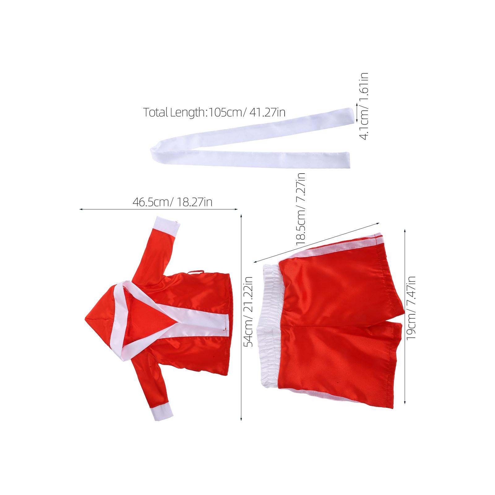 

1Set Newborn Photoshoot Outfit Boxing Style Baby Costume for Infant Studio Photography Adjustable Fit for Different Ages красный