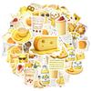 35pcs Playful Food Stickers Cute Breakfast  Stickers Funny Stickers For DIY Phone Laptop Scrapbook Bike Guitar Laptop