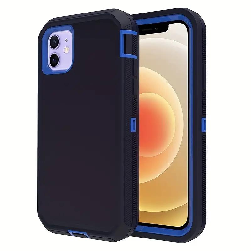 Shockproof Protective Phone Case for IPhone 16 Case Body Rugged Dust Proof 3 Layer Tough Phone Cover for iPhone 15 14 Pro Max