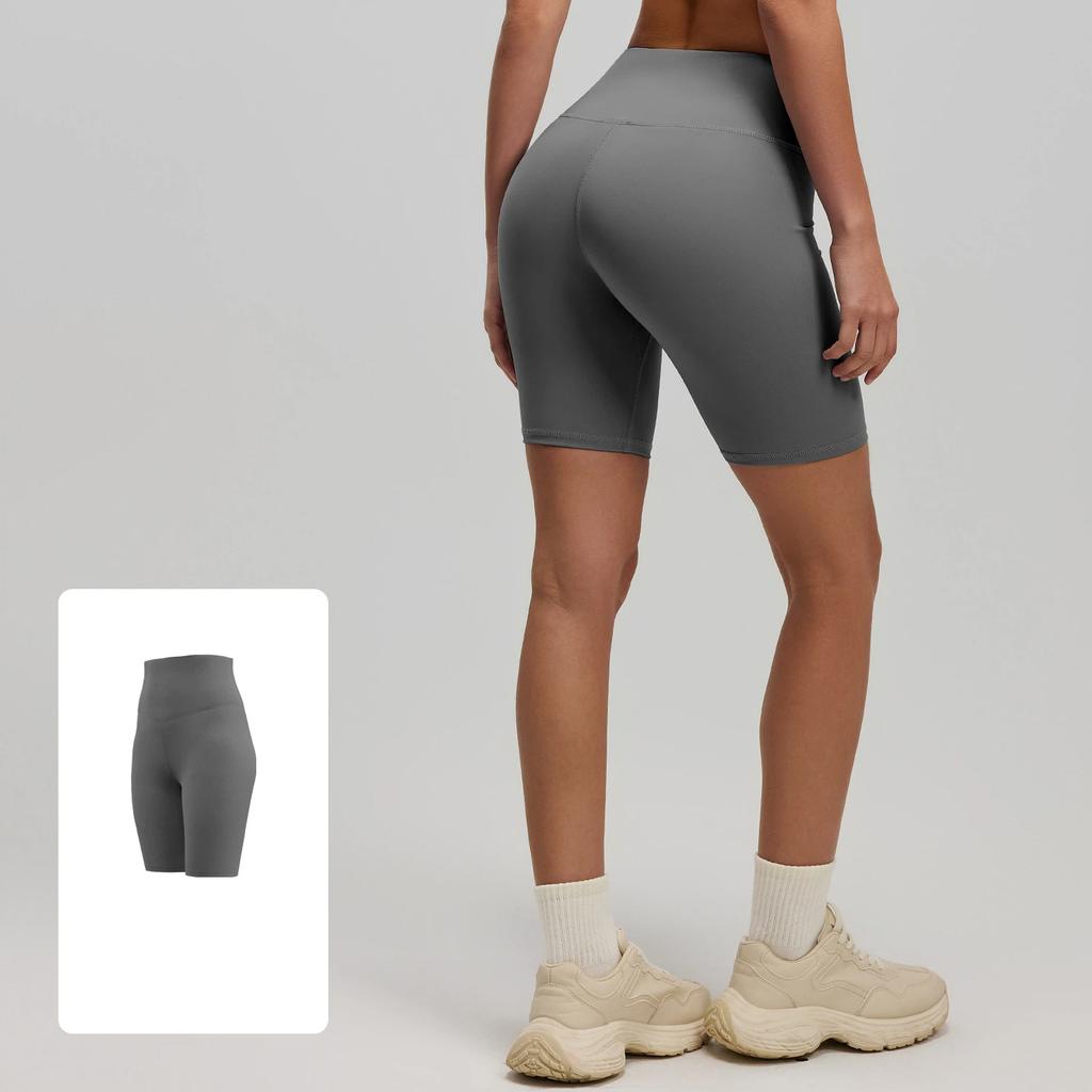 New Summer Fitness Yoga Shorts for Women Hip-raising High-waisted Elastic Leggings Sports Running Pants Female