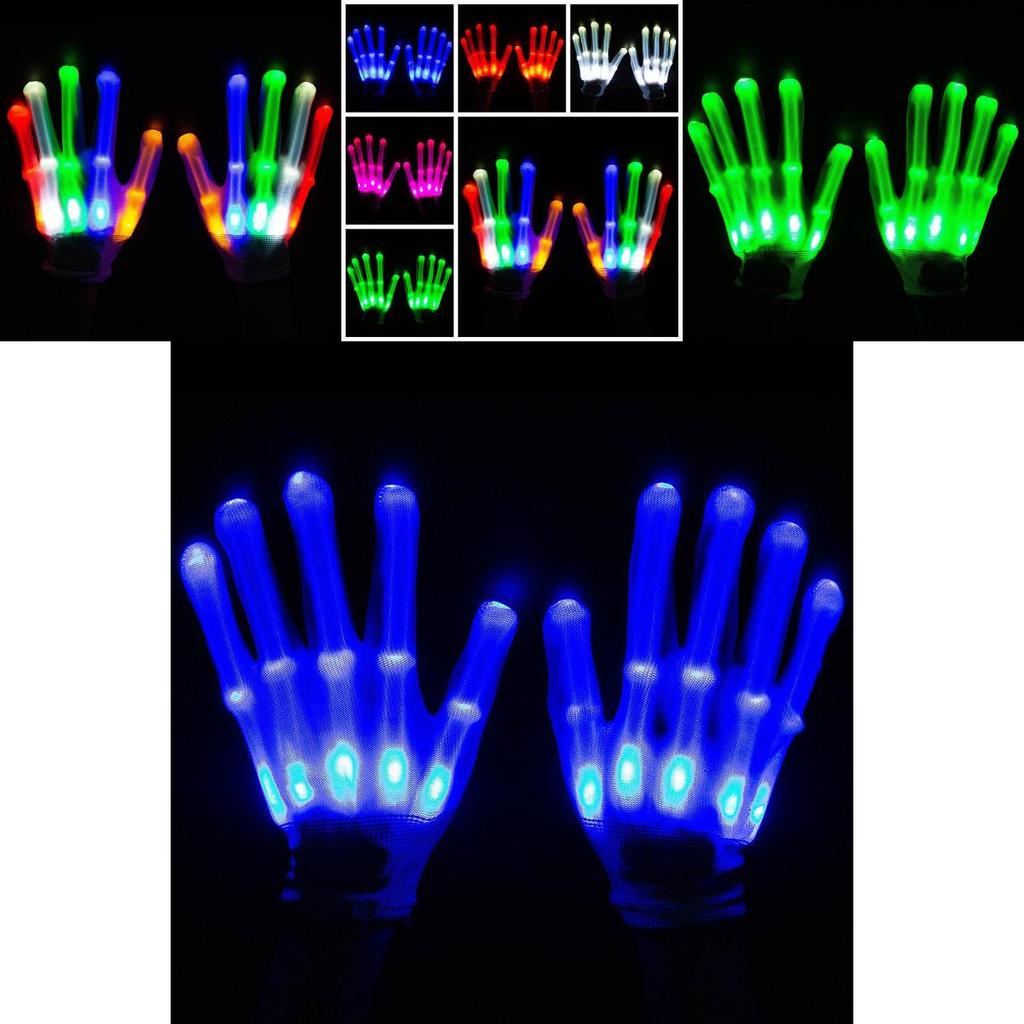 Premium Quality Electro Led Finger Flashing Gloves For Vibrant Dance Parties And Raves