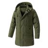 Mid-length Down Jacket for Men Simple Large-sized Cotton-padded Jacket for Men Casual Versatile and Warm Cotton-padded Jacket for Winter