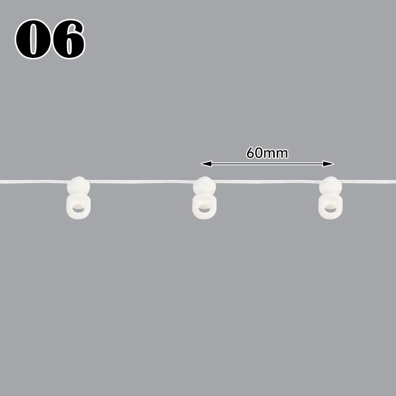 

2M бесшумный ролик для карниза для штор S-образной волны, расстояние между направляющими 60 мм, направляющая для штор S-образной волны, аксессуары для карниза