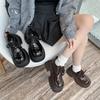 Platform Women Casual Shoes 2026 New Mid Heels Sneakers Trend Goth Lace Up Fashion Round Toe Thick Heel Flats Zapatos De Mujer