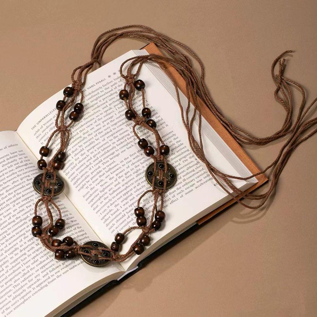 Bohemian Tassel Woven Belt - Women's Casual Exotic Korean Style Waist Ornament